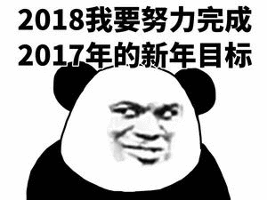 2018我要努力完成2017年的新年目标