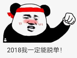 2018我定能脱单